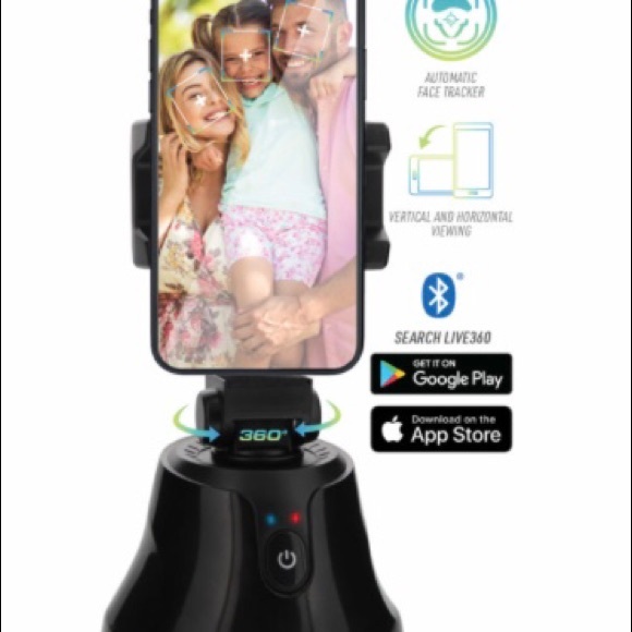 Face Tracker Smartphone Mount, 360-Degree Rotation For Video - Picture 2 of 6